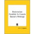Rosicrucian Parallels To Francis Bacon's Writings