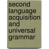 Second Language Acquisition And Universal Grammar door Lydia White