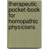 Therapeutic Pocket-Book for Homopathic Physicians