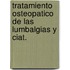 Tratamiento Osteopatico de Las Lumbalgias y Ciat.