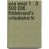 Usa West 1 : 3 500 000. Hildebrand's Urlaubskarte