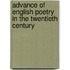 Advance of English Poetry in the Twentieth Century