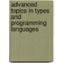 Advanced Topics in Types and Programming Languages