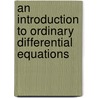 An Introduction to Ordinary Differential Equations by James Robinson