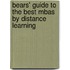 Bears' Guide To The Best Mbas By Distance Learning