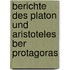 Berichte Des Platon Und Aristoteles Ber Protagoras
