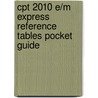 Cpt 2010 E/m Express Reference Tables Pocket Guide door Onbekend