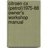 Citroen Cx (Petrol)1975-88 Owner's Workshop Manual door John Harold Haynes