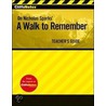 CliffsNotes on Nicholas Sparks' a Walk to Remember door Tere Stouffer