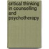 Critical Thinking In Counselling And Psychotherapy