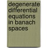 Degenerate Differential Equations in Banach Spaces door Atsushi Yagi