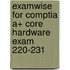 Examwise for Comptia A+ Core Hardware Exam 220-231