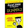 Excel 2000 For Windows For Dummies Quick Reference door John Walkenbach