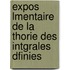 Expos Lmentaire de La Thorie Des Intgrales Dfinies