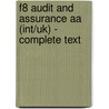 F8 Audit And Assurance Aa (Int/Uk) - Complete Text door Onbekend