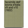 Facsimile Dell' Istoria D'Italia V9 And V10 (1822) door Francesco Guicciardini