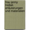 Frau Jenny Treibel. Erläuterungen und Materialien by Theodor Fontane