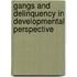 Gangs And Delinquency In Developmental Perspective