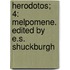 Herodotos; 4: Melpomene. Edited By E.S. Shuckburgh