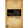 Hints To Company Officers On Their Military Duties door Christopher Columbus Andrews