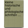 Kleine Historische Und Philologische Schriften ... door Barthold Georg Niebuhr