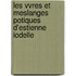 Les Vvres Et Meslanges Potiques D'Estienne Iodelle