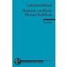 Michael Kohlhaas. Lektüreschlüssel für Schüler door Heinrich von von Kleist