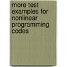 More Test Examples For Nonlinear Programming Codes door Klaus Schittkowski