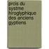 Prcis Du Systme Hiroglyphique Des Anciens Gyptiens