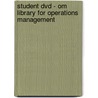 Student Dvd - Om Library For Operations Management door Jay Heizer