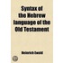 Syntax of the Hebrew Language of the Old Testament