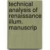 Technical Analysis of Renaissance Illum. Manuscrip door Salvador Muunoz Viinas