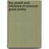 The Growth And Influence Of Classical Greek Poetry