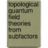 Topological Quantum Field Theories from Subfactors