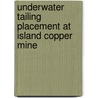 Underwater Tailing Placement At Island Copper Mine door George W. Poling