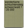 Wanderkarte Schluchtensteig Schwarzwald 1 : 25 000 door Onbekend