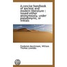 A Concise Handbook Of Ancient And Modern Literature by William Thomas Lowndes