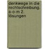 Denkwege in die Rechtschreibung. a-o-m 2. Lösungen