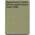 Department Of Health Autumn Performance Report 2008