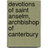 Devotions of Saint Anselm, Archbishop of Canterbury