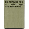 Die Marquise von O ... Erläuterungen und Dokumente by Heinrich von von Kleist