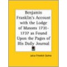 Franklin's Account With "Lodge Of Masons" 1731-1737 door Julius Friedrich Sachse