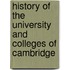 History Of The University And Colleges Of Cambridge