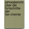 Jahresbericht Uber Die Fortschritte Der Tier-Chemie door Felix Hoppe-Seyler