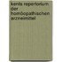 Kents Repertorium der homöopathischen Arzneimittel