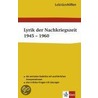 Lektürehilfen Lyrik der Nachkriegszeit 1945 - 1960 by Adelheid Petruschke