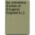 Les Entretiens D'Ariste Et D'Eugene £Signed B.J.].