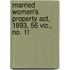 Married Women's Property Act, 1893, 56 Vic., No. 11