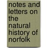 Notes And Letters On The Natural History Of Norfolk by Browne Thomas Sir.