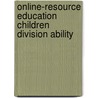 Online-Resource Education Children Division Ability door Onbekend